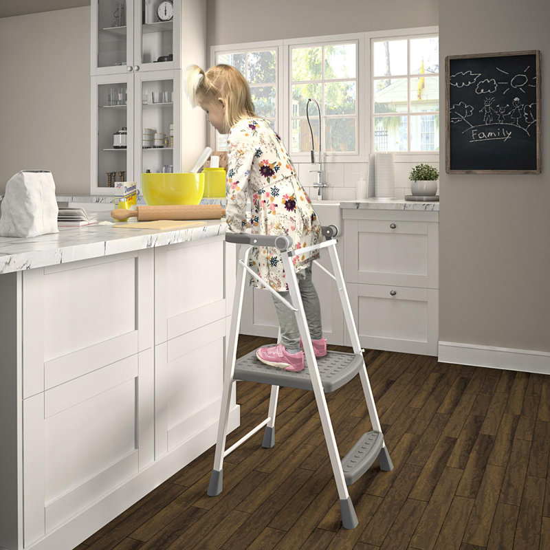 COSCO 2Step Kitchen Stepper Adult Folding Step Stool, Kids Folding